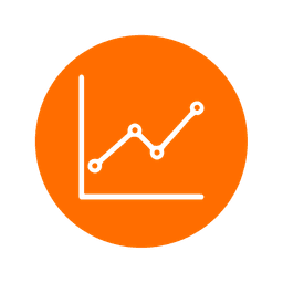 Icon of a upward line graph